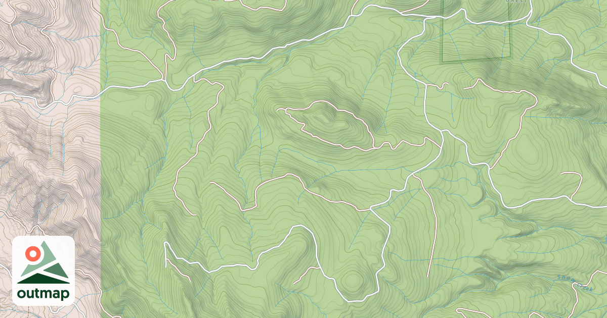 Map of USFS National Forest System Roads {B263A002-F77D-49FA-97D6-AAC2ED8C51F3}