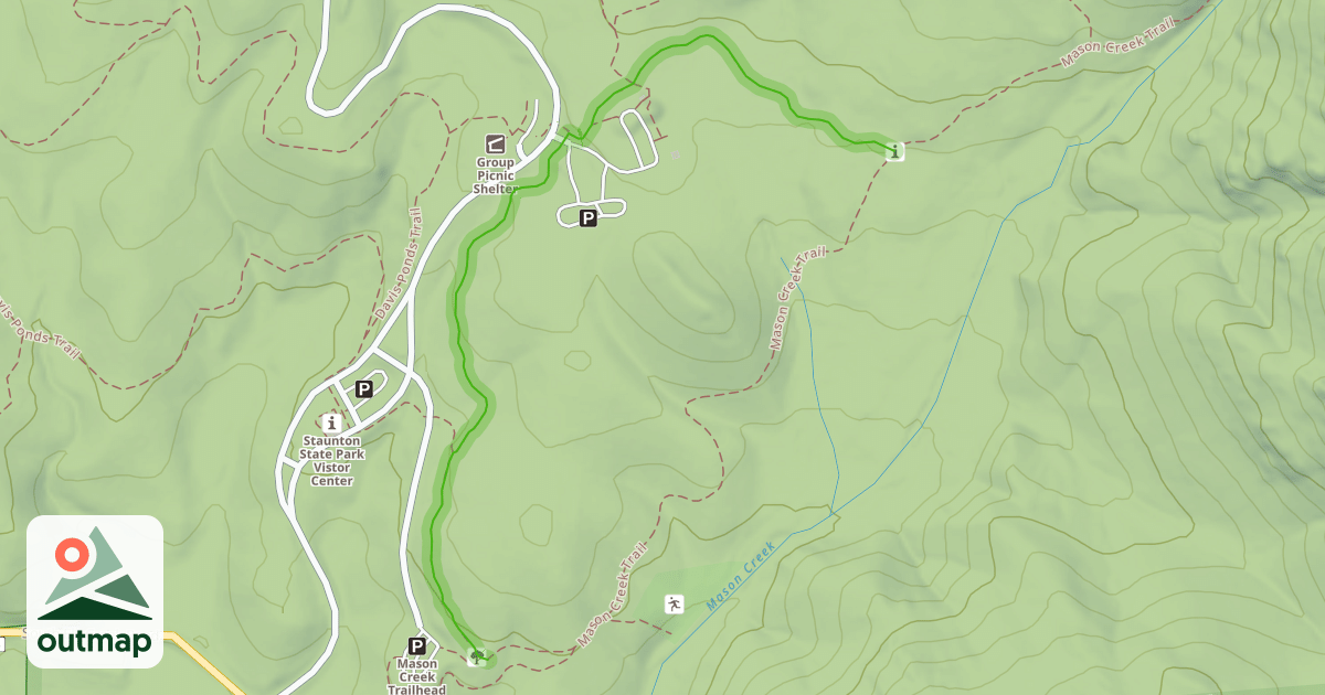 Map of Dines Meadow Trail
