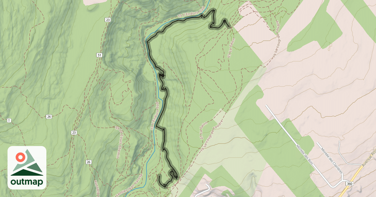 Map of 14 Le Sentier du Moulin