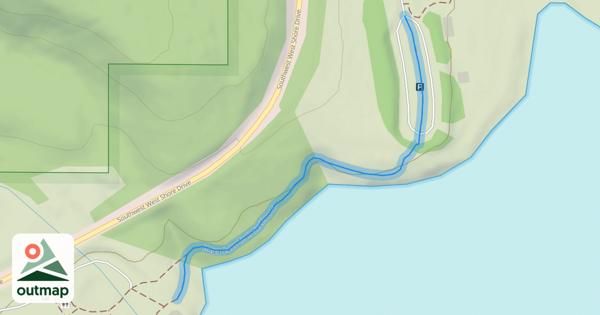Map of Hagg Lake Trail Section G