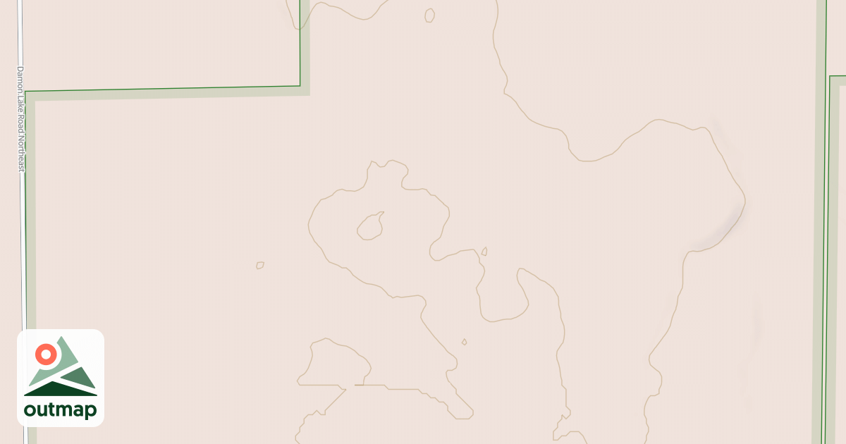 Map of DAMON LAKE SPUR 3424