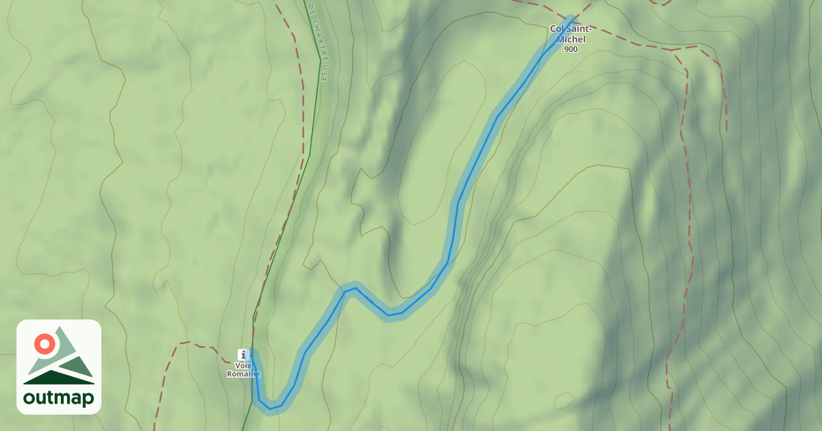 Map of Sentier de Beauregard
