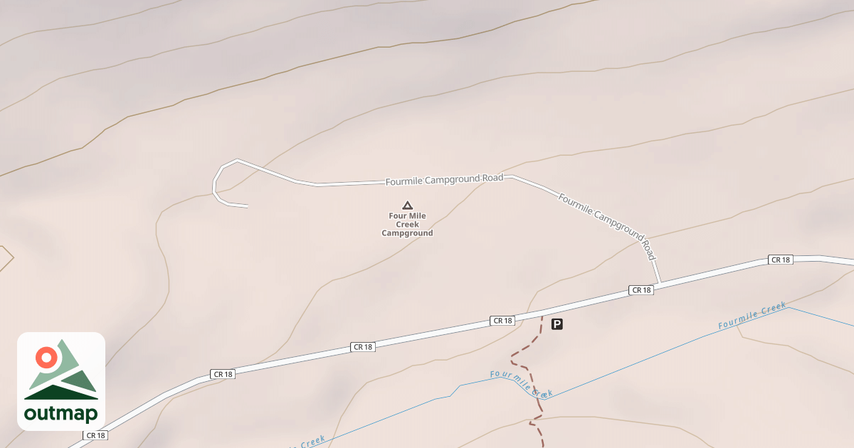 Map of FOURMILE CG