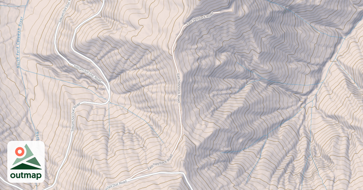 Map of EAST HAYSTACK