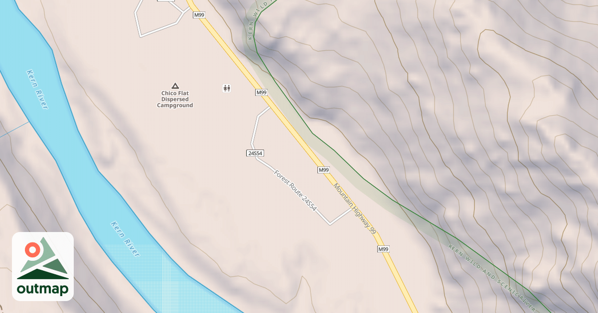 Map of CHICO FLAT-B