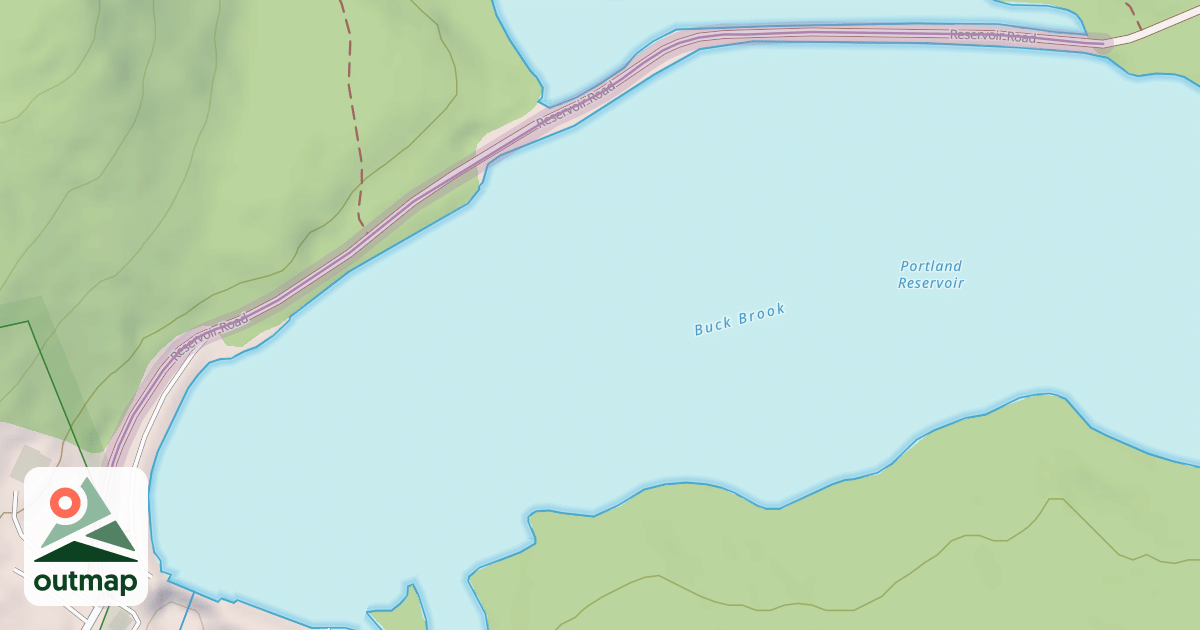 Map of Reservoir Road