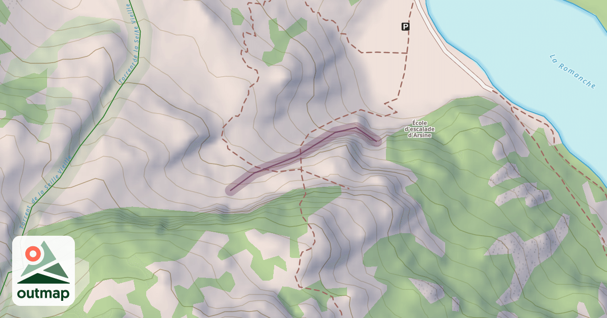 Map of Climbing Crag