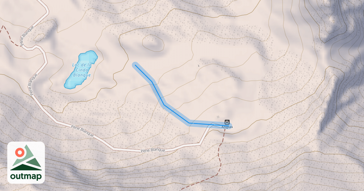 Map of Pène Blanque