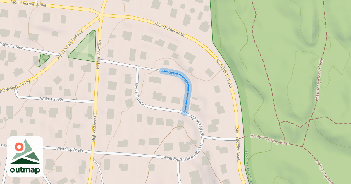 Map of Greeley Road