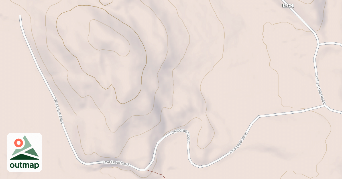 Map of LAVA CREEK