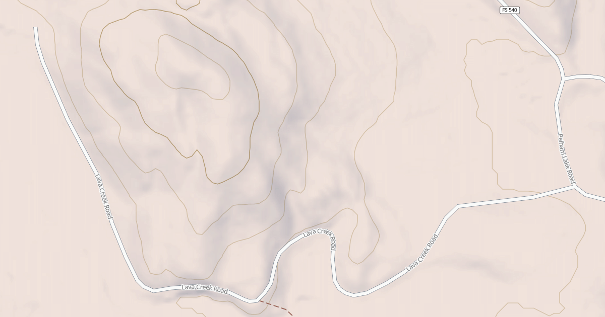 Map preview of LAVA CREEK