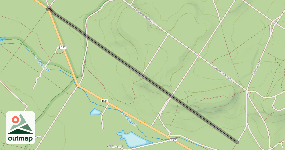 Map of Route aux Cerfs