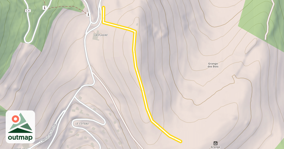 Map of La Grange des Bois