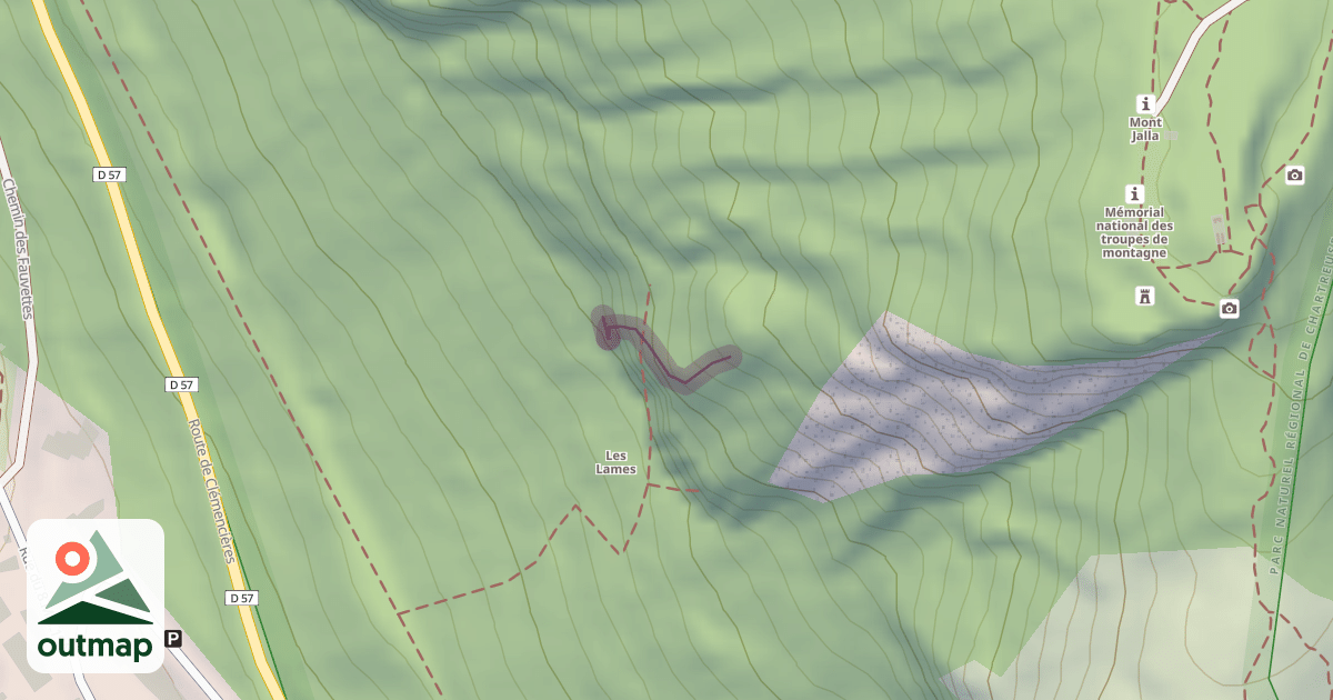Map of Les Lames
