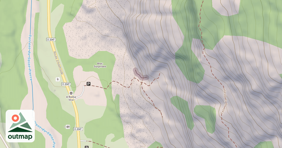 Map of Ailefroide - Amigos