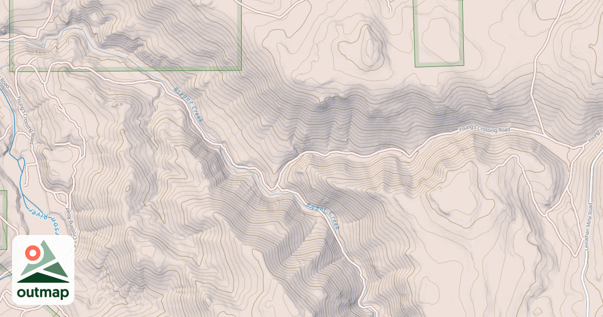 Map of YOUNGS CROSSING ROAD