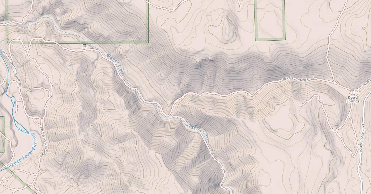 Map preview of YOUNGS CROSSING ROAD