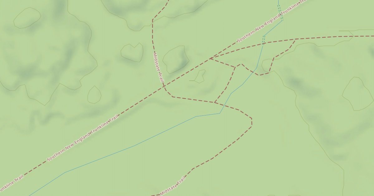 Map preview of Midstate Trail