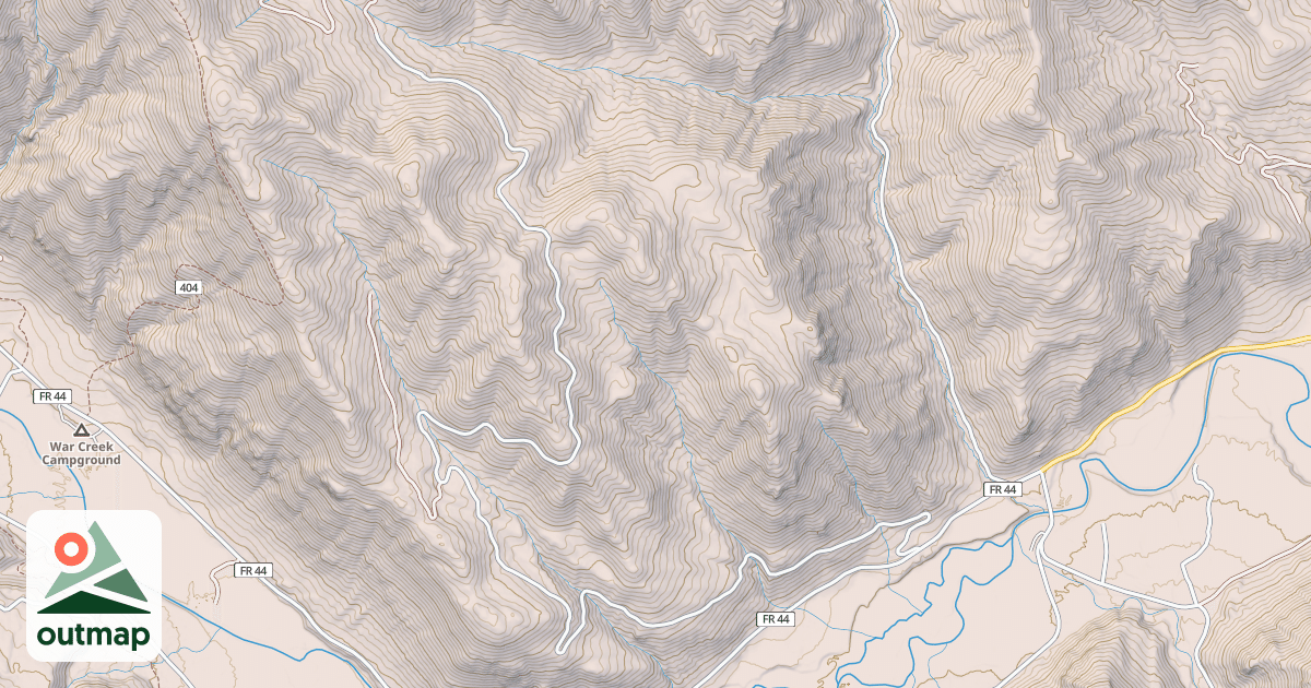 Map of LIME CREEK