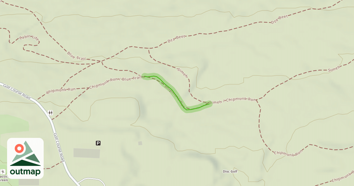 Map of Chipmunk Run