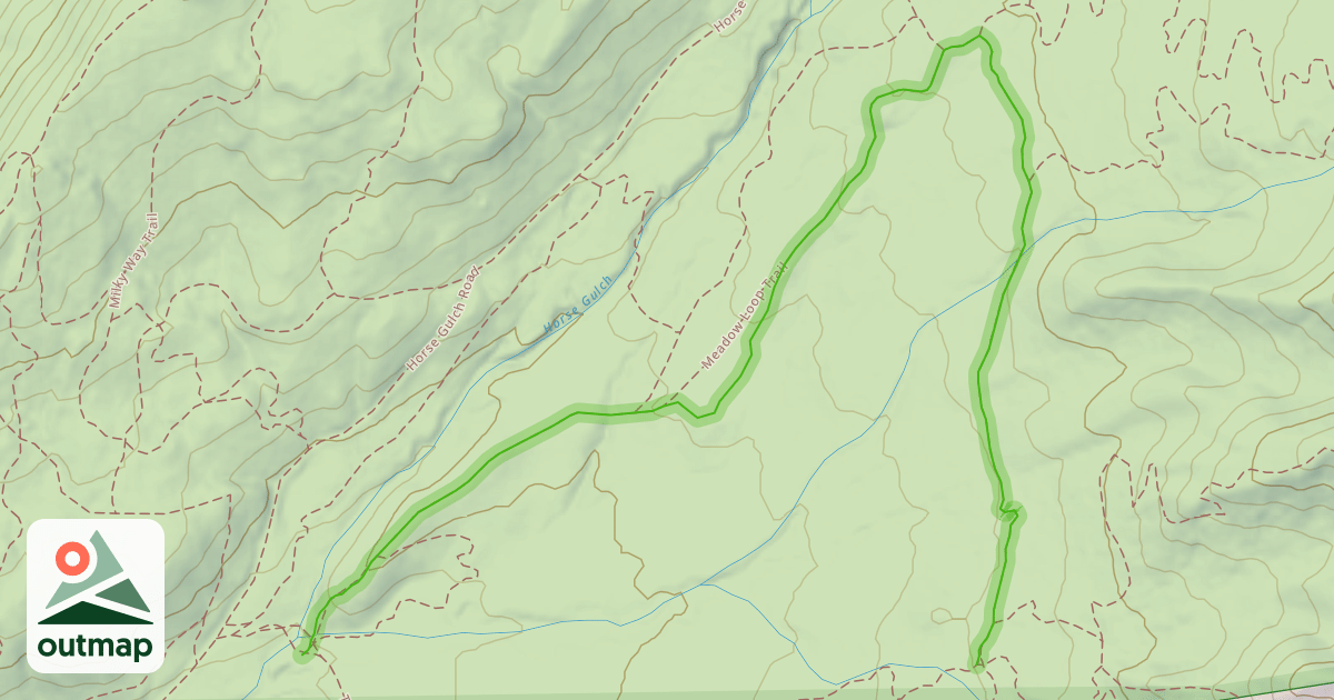 Map of Meadow Loop Trail