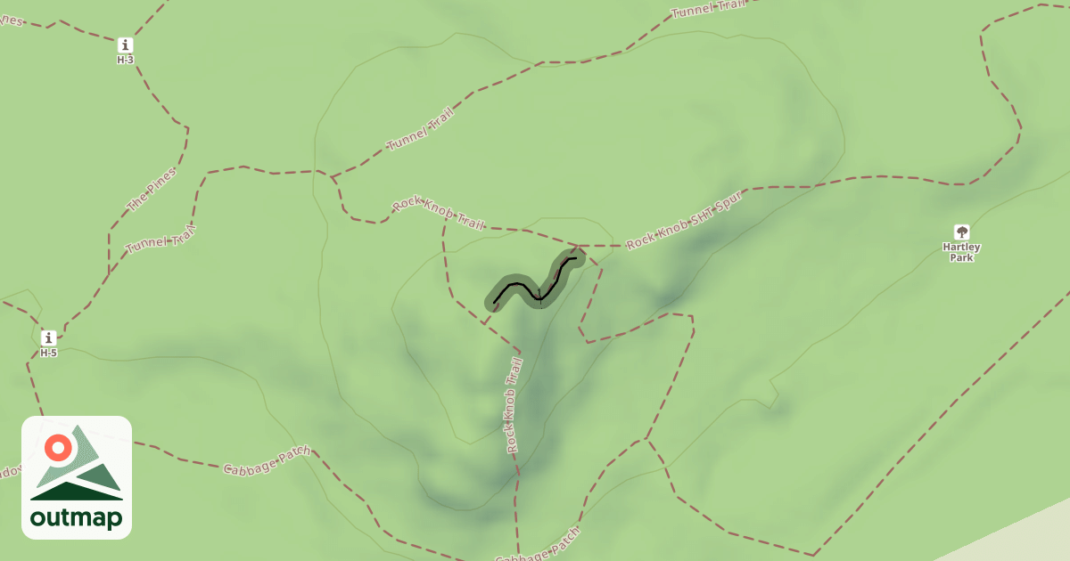 Map of Rock Knob