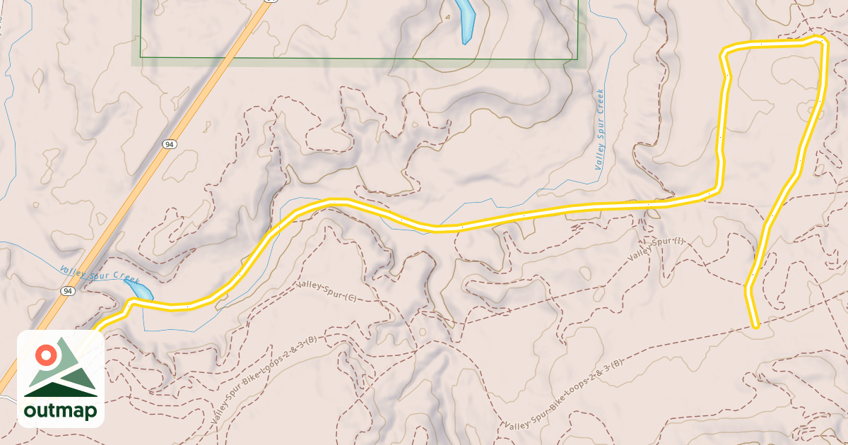 Map of Valley Spur (B)