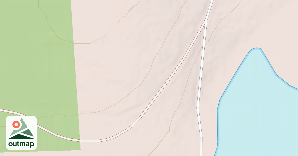 Map of HAZEN FLAT