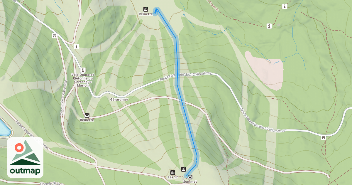 Map of Le Chamois