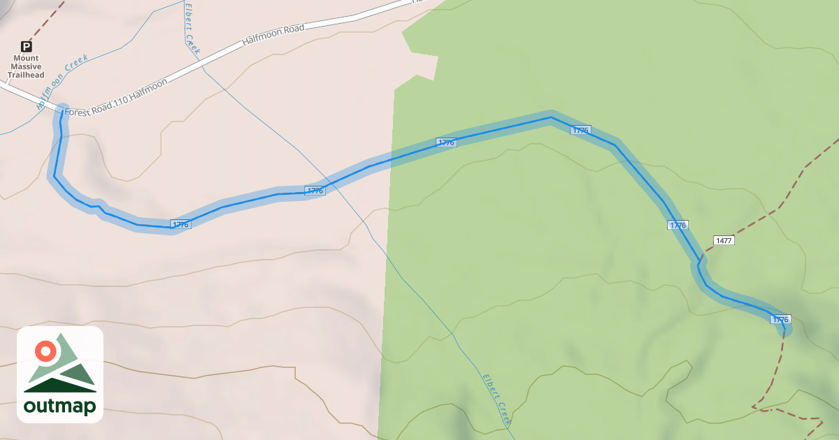 Map of Colorado Trail (Segment 11)