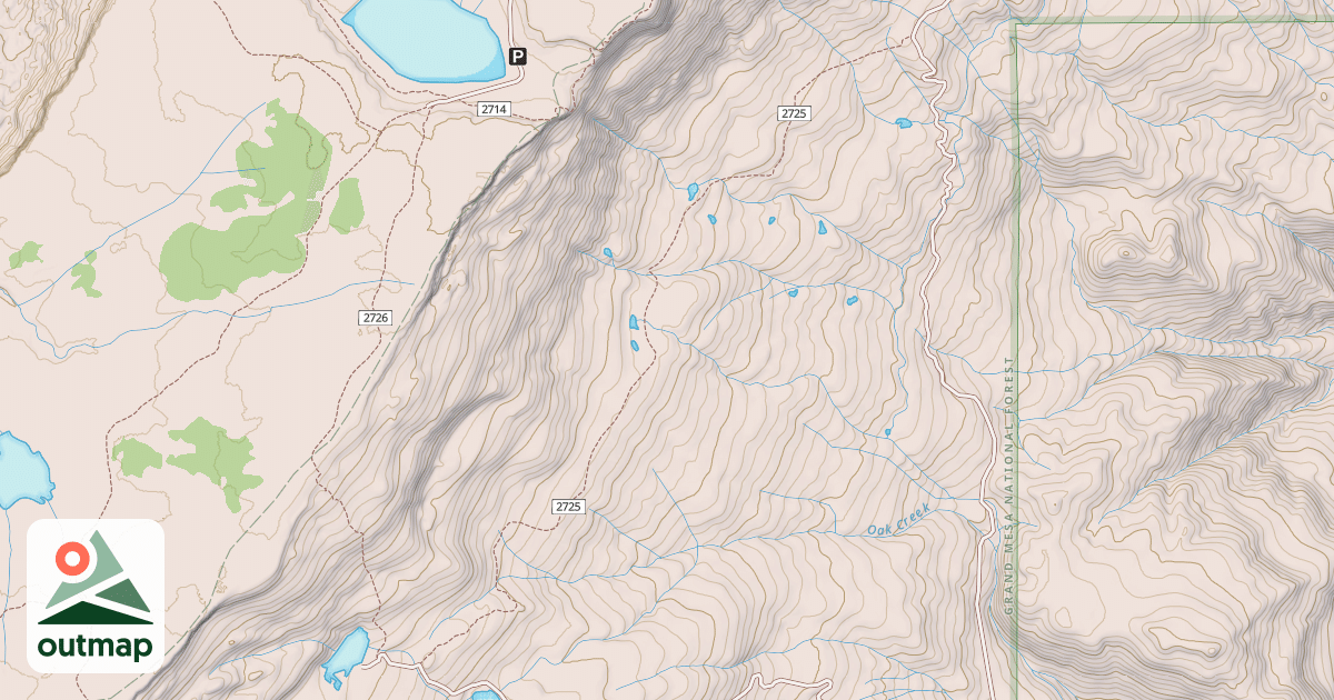 Map of USFS Motor Vehicle Use Map Trails 4582