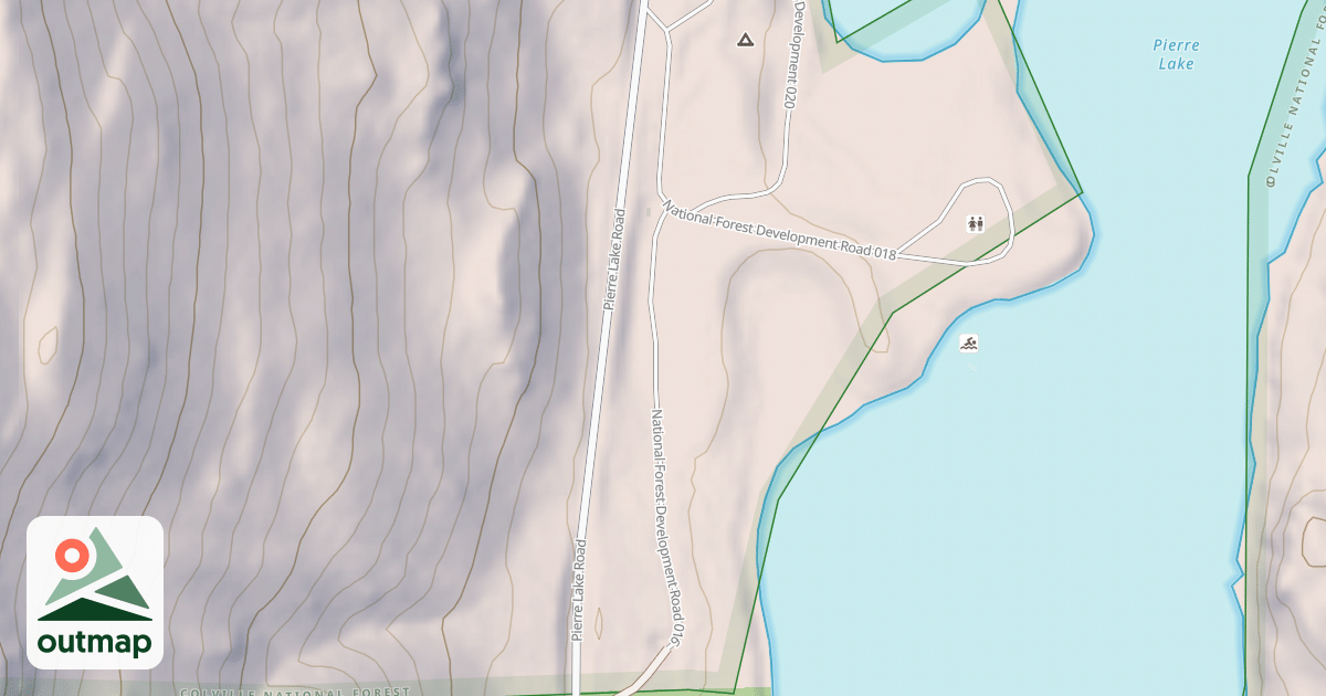 Map of PIERRE LAKE CAMPGROUND