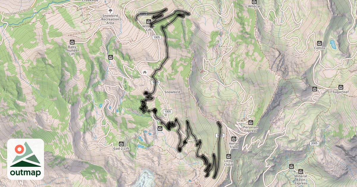 Map of Big Mountain Trail