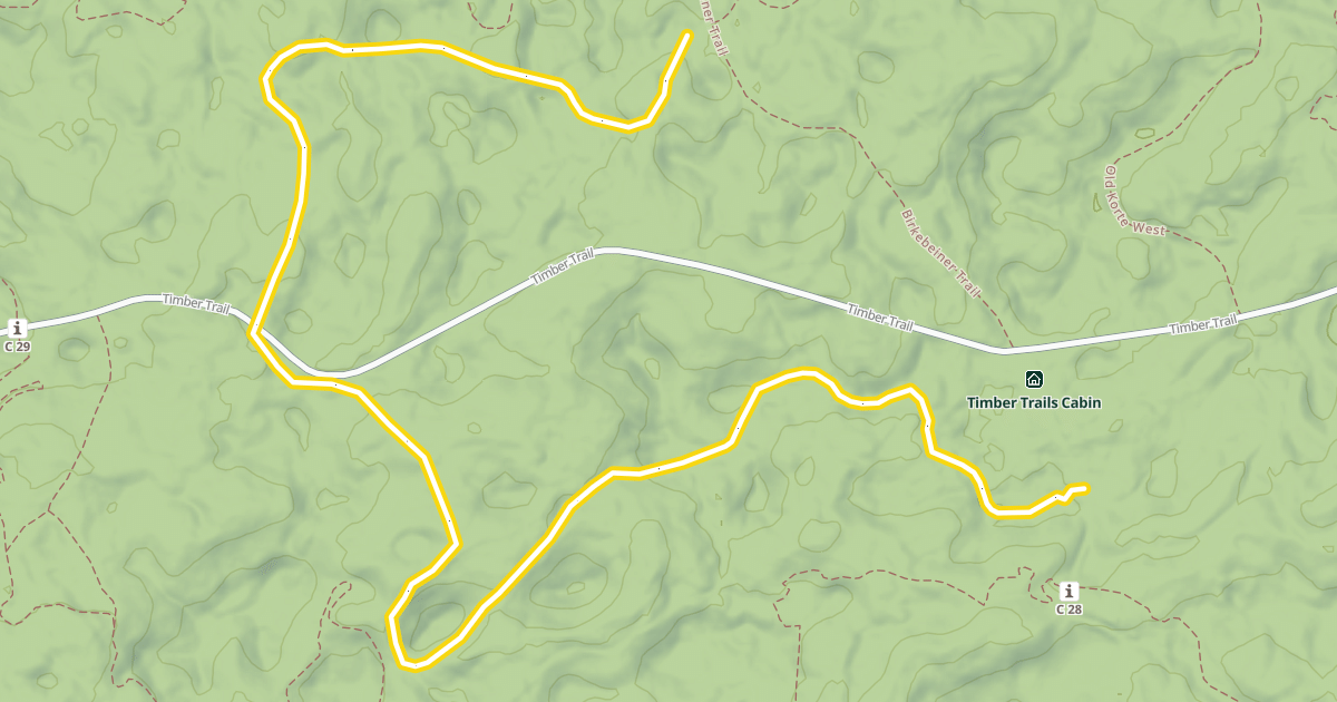 Map preview of North End Ski Trail