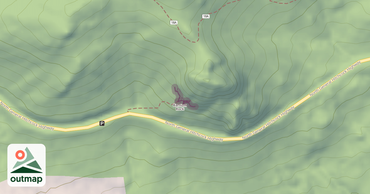 Map of Barnum Rock