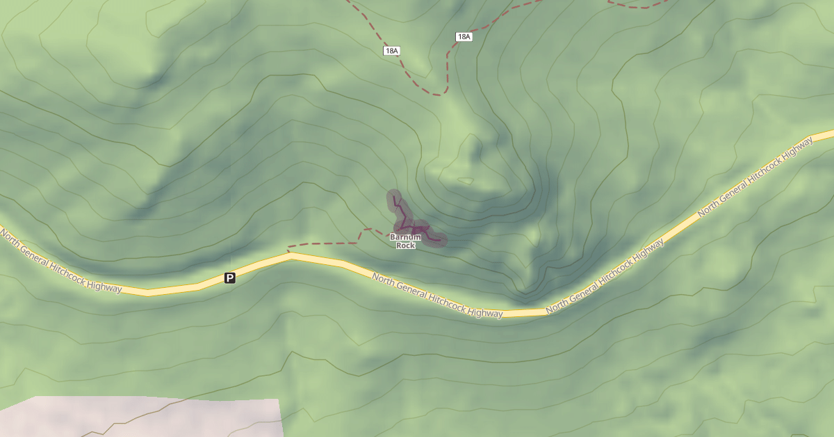 Map preview of Barnum Rock