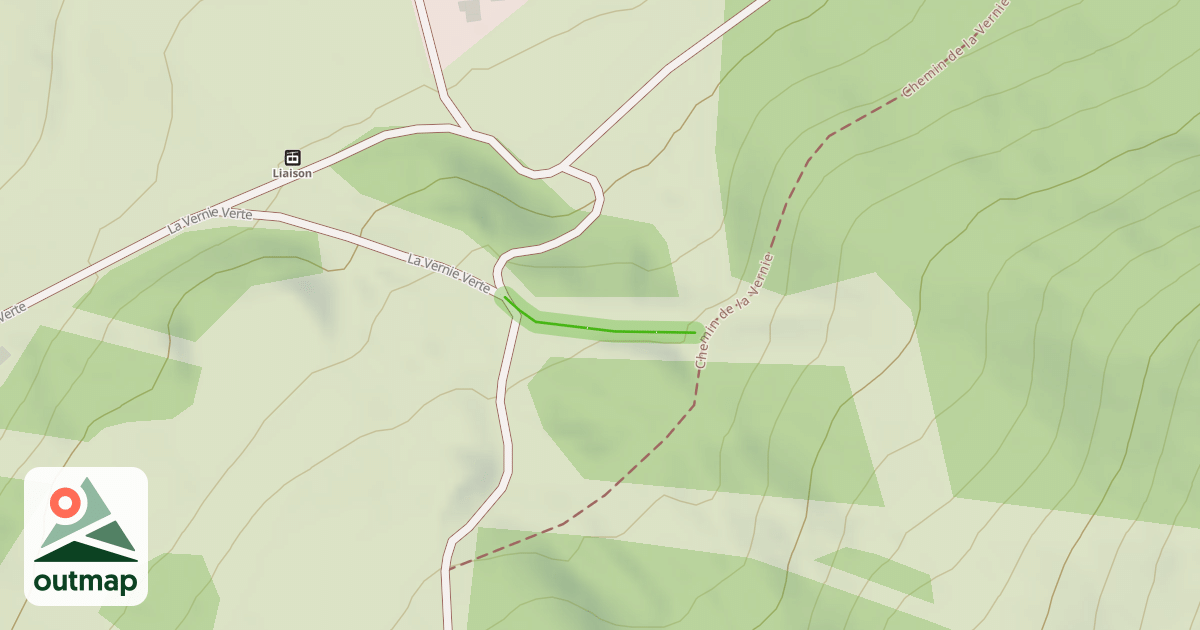 Map of La Vernie Verte