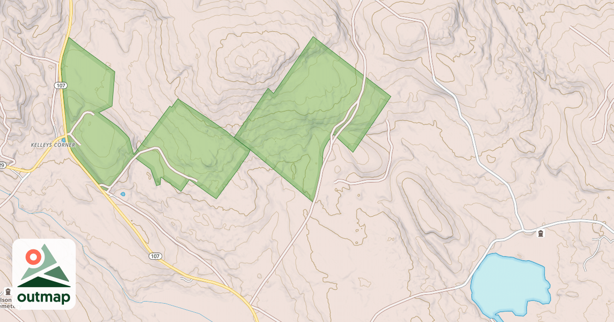Map of Pine Hill Road
