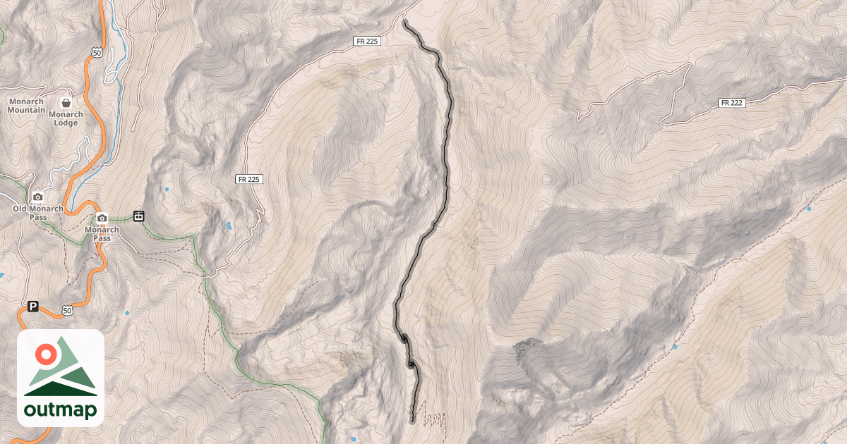 Map of Colorado Trail (Segment 15)