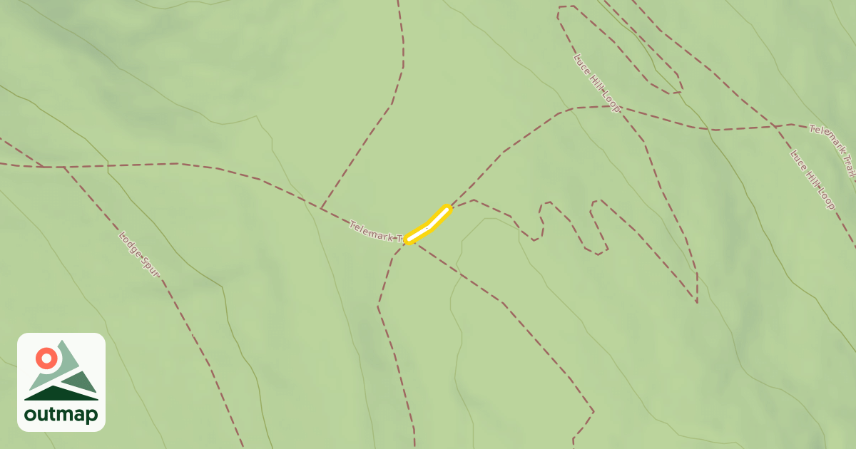 Map of Telemark Trail