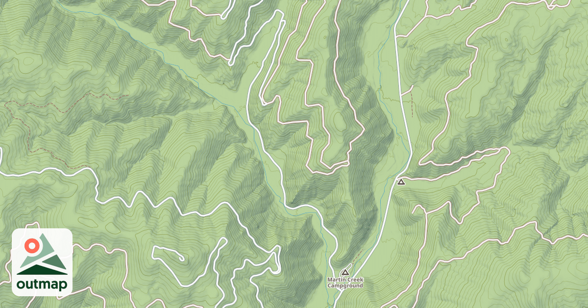 Map of (FDR) MARTIN CREEK