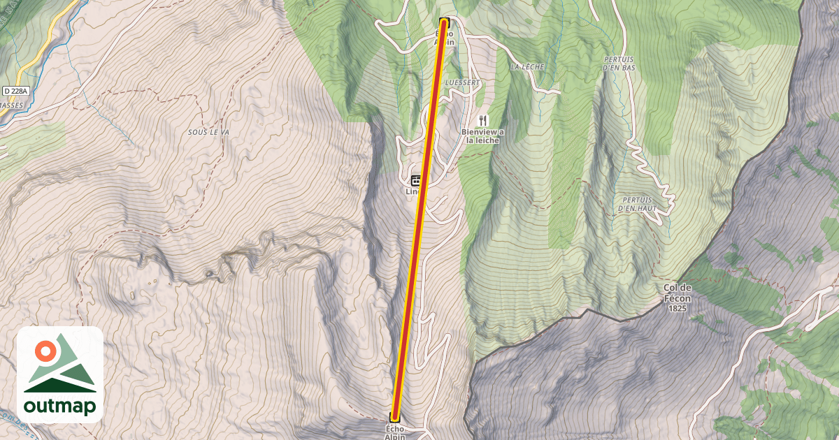 Map of Écho Alpin