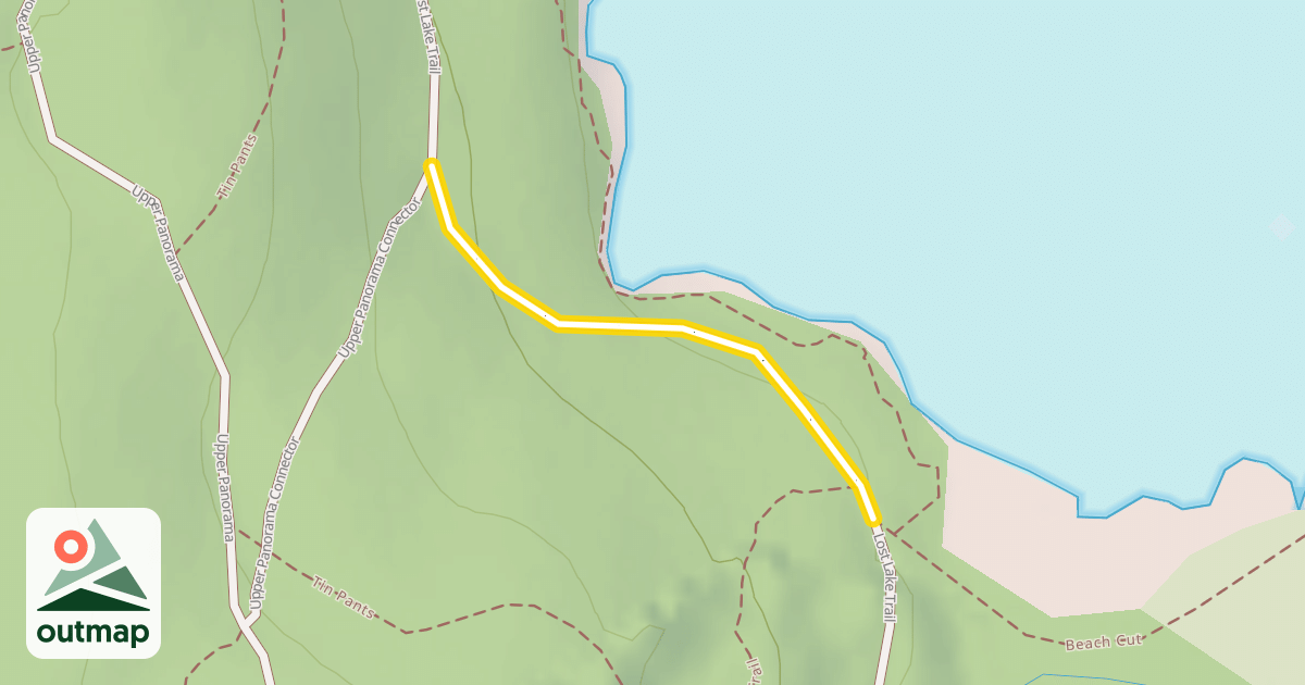 Map of Lost Lake Trail