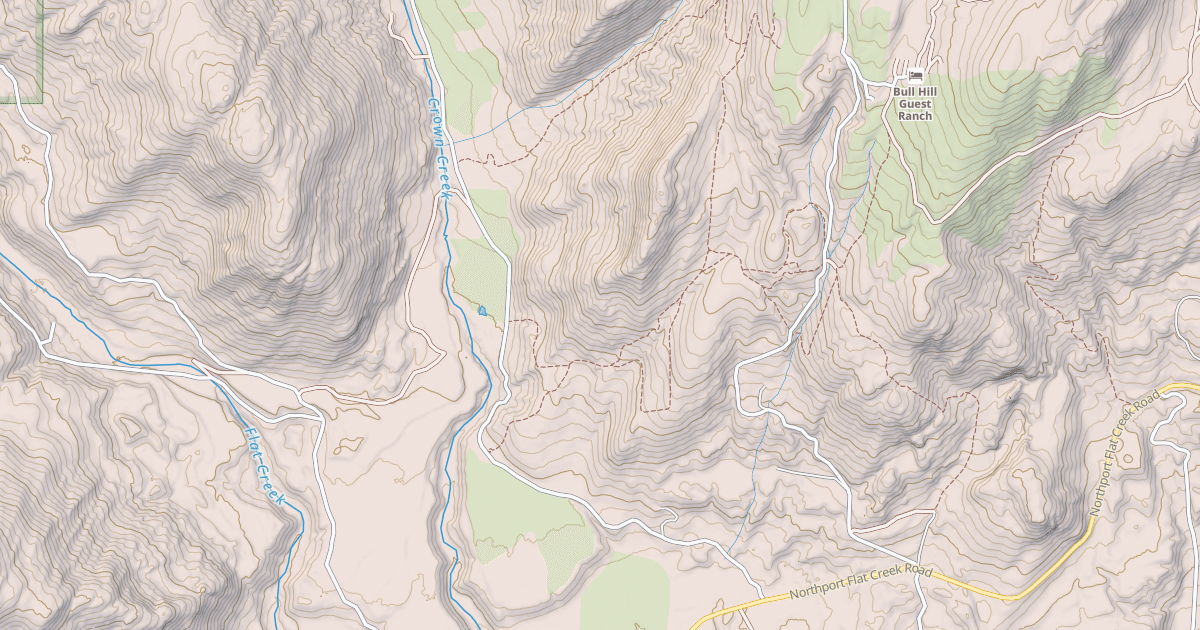 Map preview of EAST FORK CROWN CREEK
