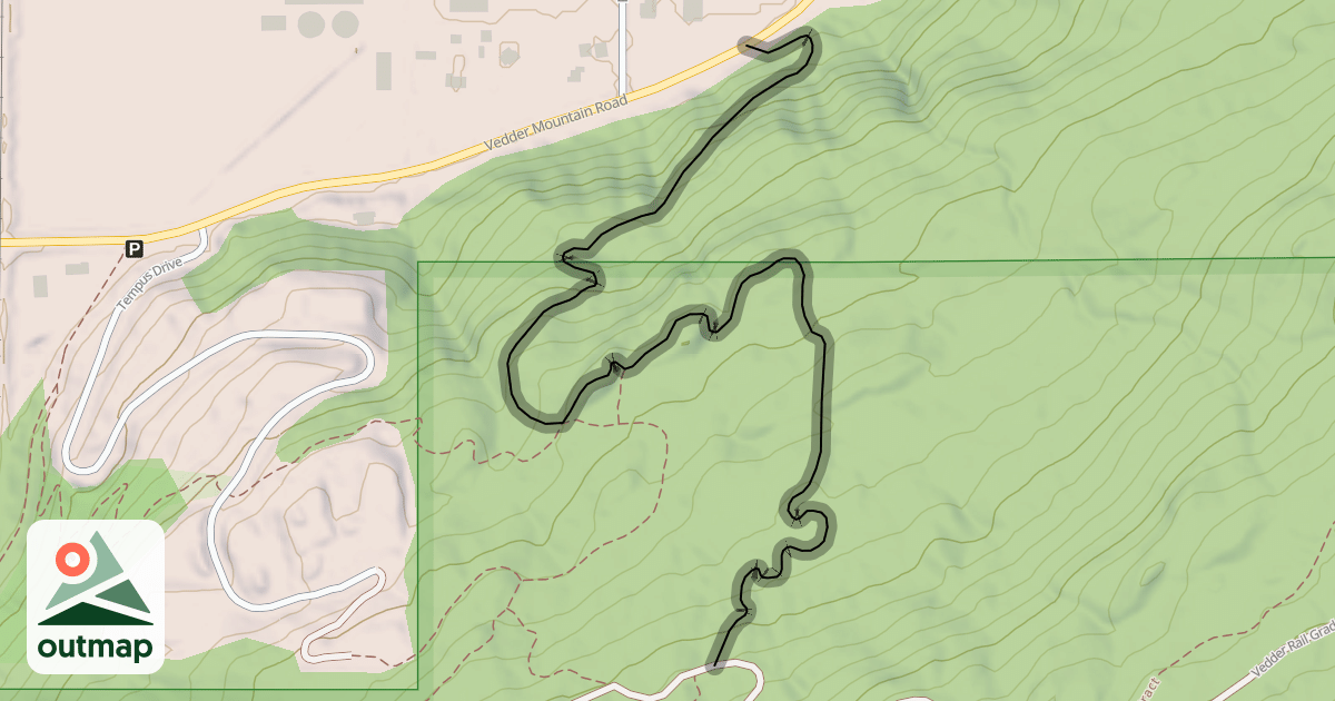 Map of Duck Farm Loop Trail