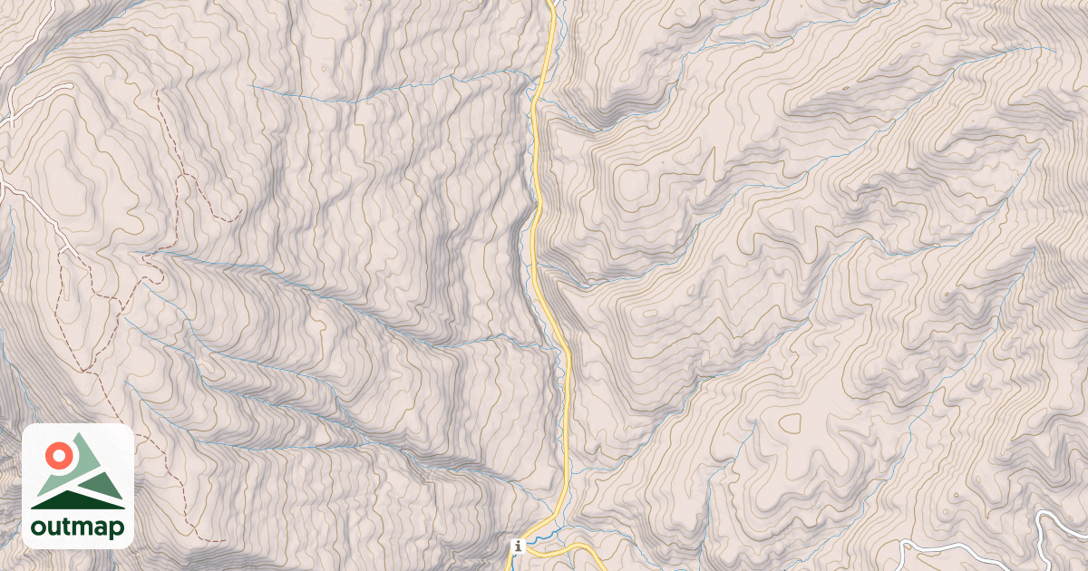 Map of HOBBLE FORK CANYON