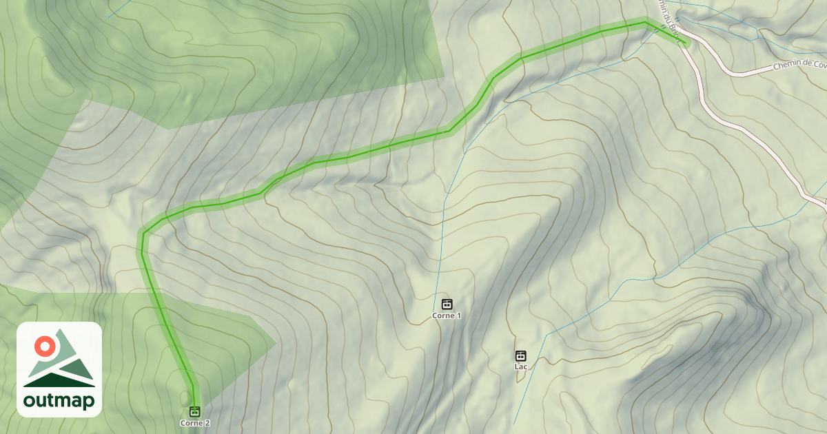 Map of Corne Bleue