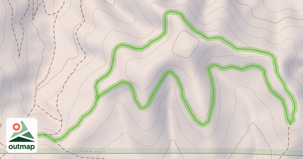 Map of Skycrest Loop Trail