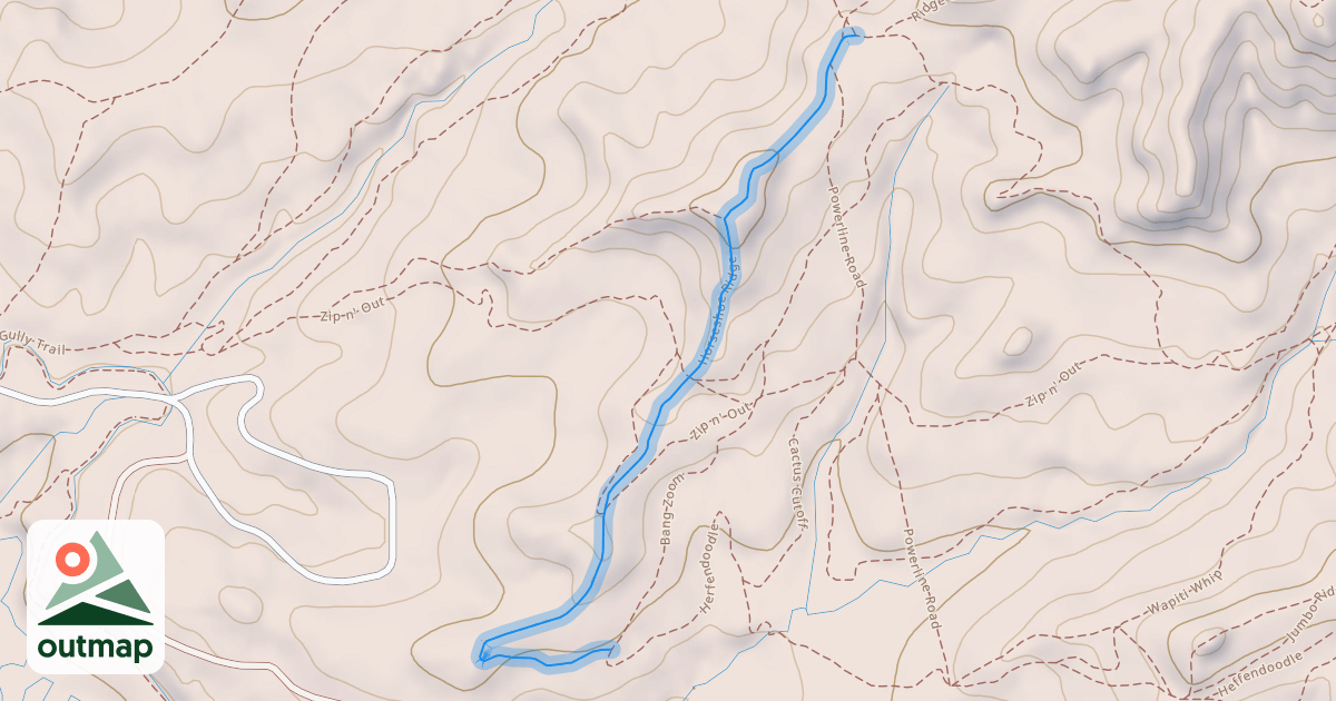 Map of Horseshoe Ridge