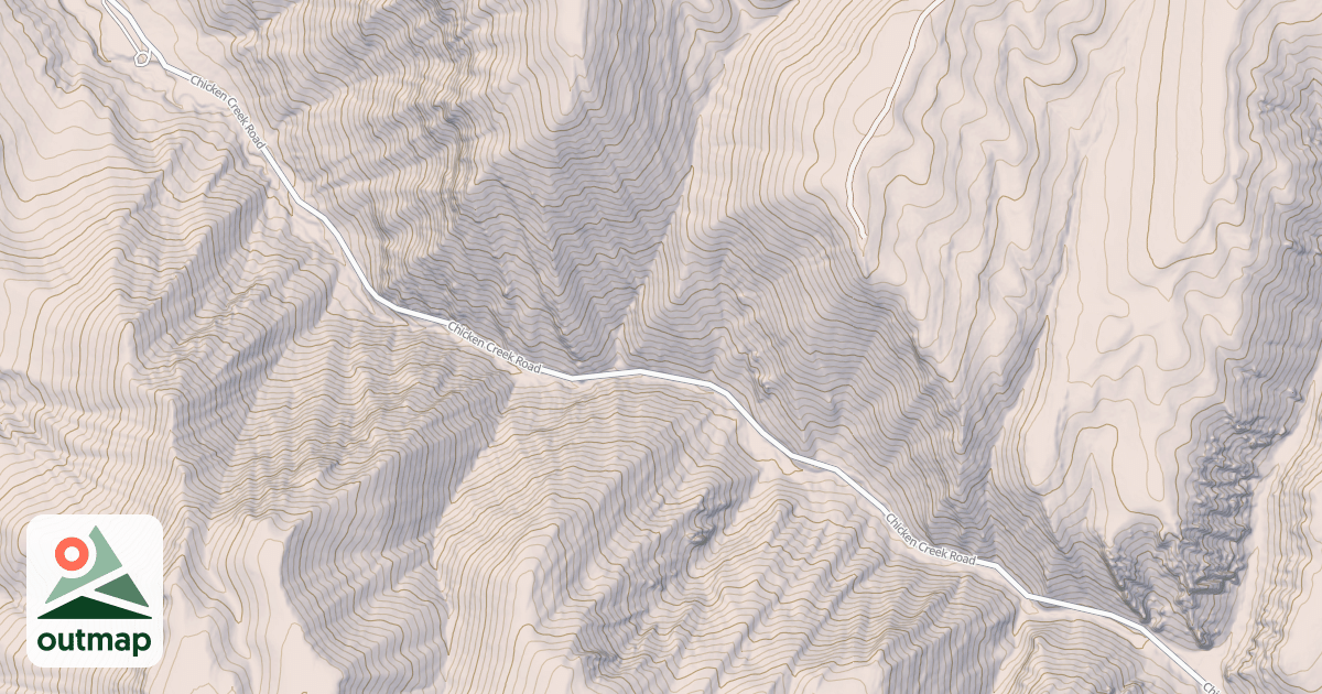 Map of CHICKEN CREEK